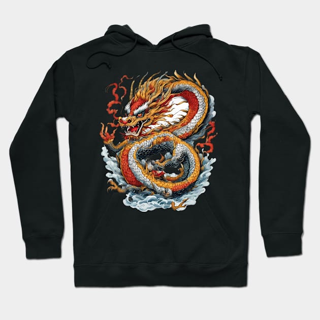 Japanese Dragon Hoodie by animegirlnft